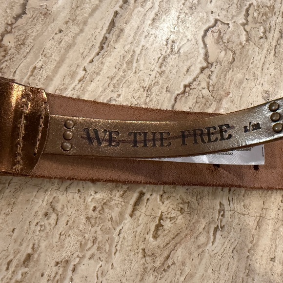 Free People We The Free Jona Belt Bronze Small/Medium. New without tags - Picture 3 of 3